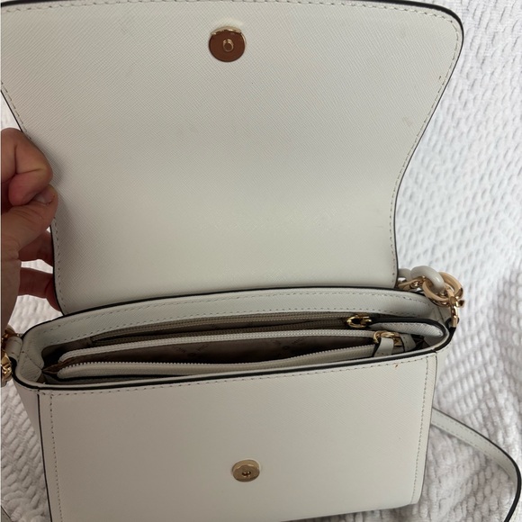 Michael Kors White Leather Crossbody - Picture 4 of 6